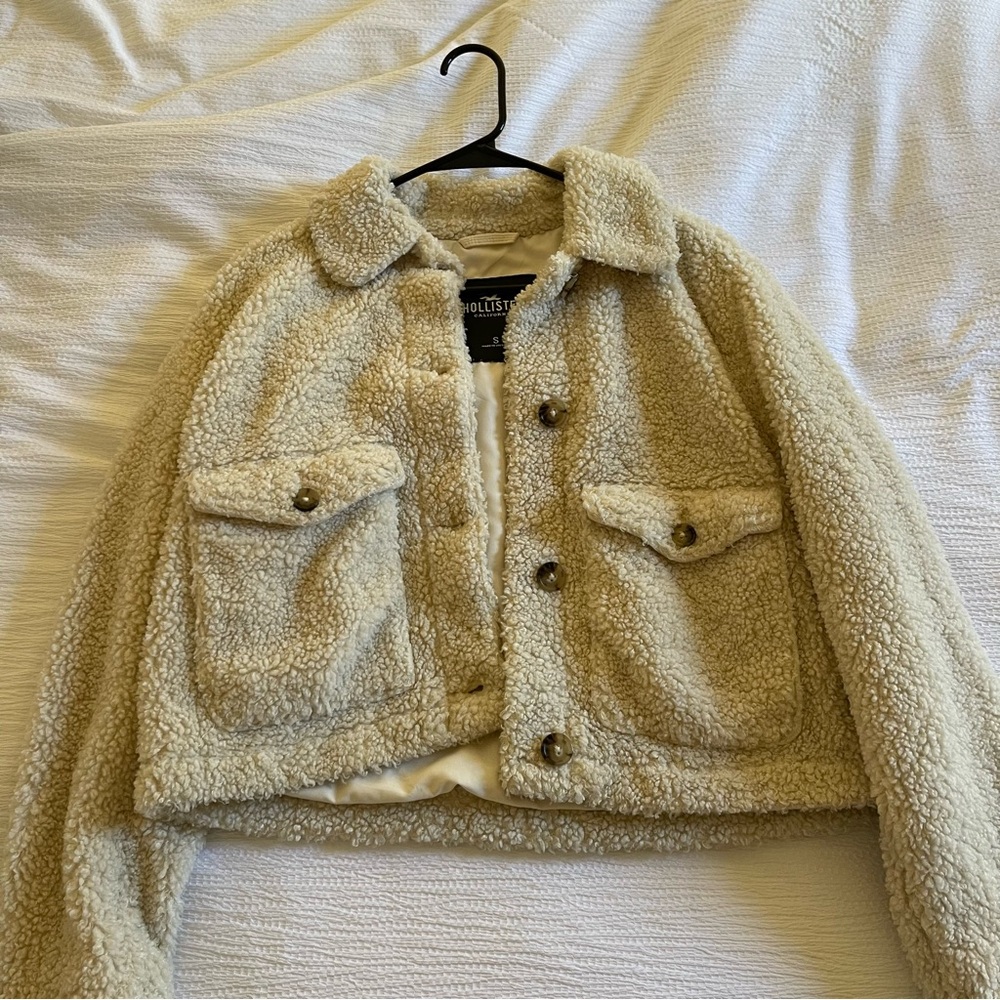 Hollister Cream Teddy Jacket